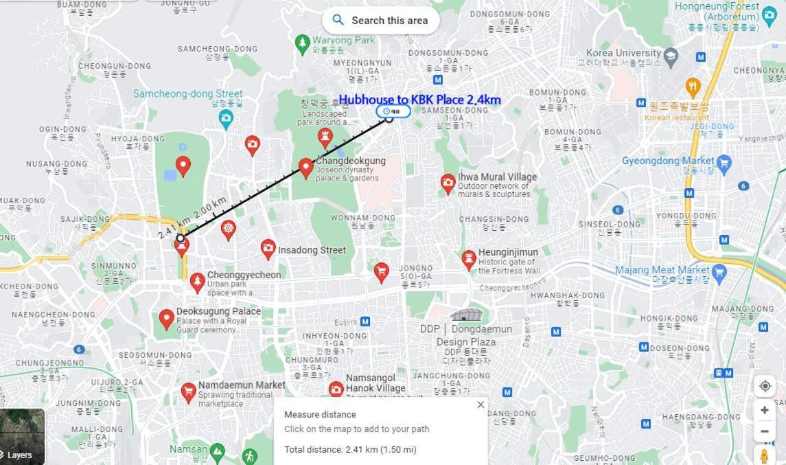 Hub House Livingtel Vandrehjem Seoul Eksteriør billede
